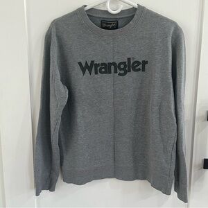 Wrangler Grey Crewneck Sweatshirt Original Styling Large 100% Cotton